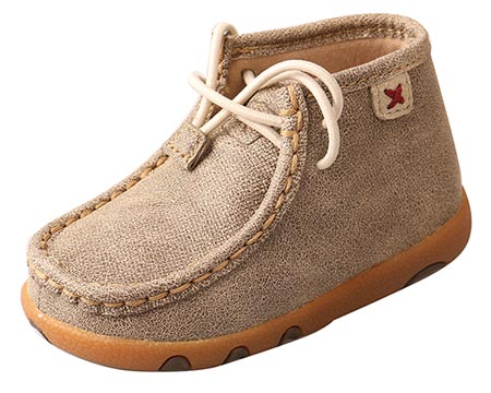 Twisted X Infant Chukka Driving Moccasin - Dusty Tan