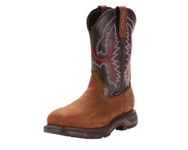 Ariat® Men's WorkHog XT Waterproof Carbon Toe Work Boot - Oily Distressed Brown