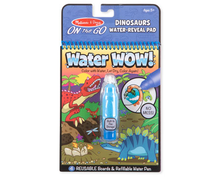 Melissa and Doug® Water Wow! Dinosaurs Water-Reveal Pad - On the Go Travel Activity