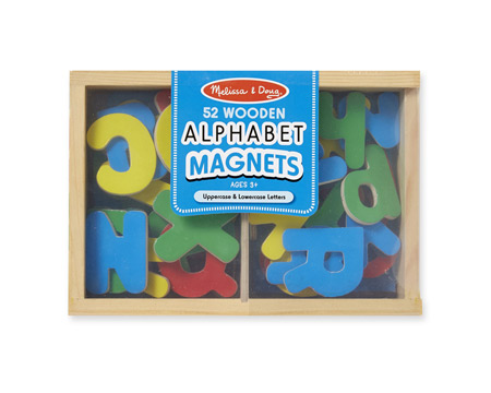 Melissa and Doug® Wooden Letter Alphabet Magnets