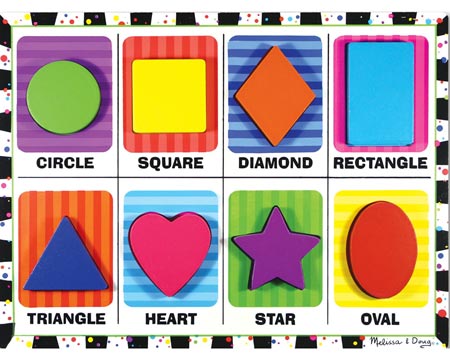 Melissa and Doug® Shapes Chunky Puzzle - 8 Pieces