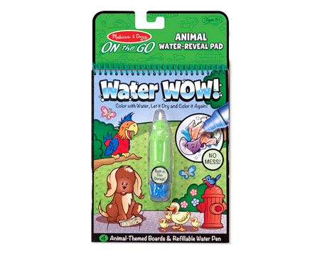 Melissa and Doug® Water Wow! Animals Water-Reveal Pad - On the Go Travel Activity