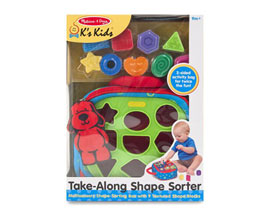 Melissa and Doug® Take-Along Shape Sorter Baby and Toddler Toy