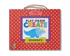 Melissa and Doug® Natural Play: Play, Draw, Create Reusable Drawing & Magnet Kit - Dinosaurs