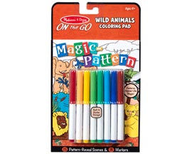 Melissa and Doug® Magic-Pattern - Wild Animals Coloring Pad - On the Go Travel Activity