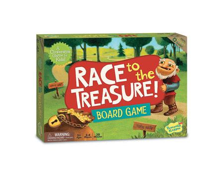 Peaceable Kingdom® Race to the Treasure Board Game