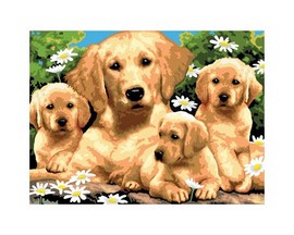 Royal & Langnickel Large Painting by Number Junior Kit - Golden Retriever