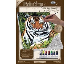 Royal & Langnickel Painting by Numbers Artist Canvas Set - Tiger in Hiding