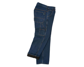 KEY Industries® Men's Denim Fleece-Lined Dungaree Jeans
