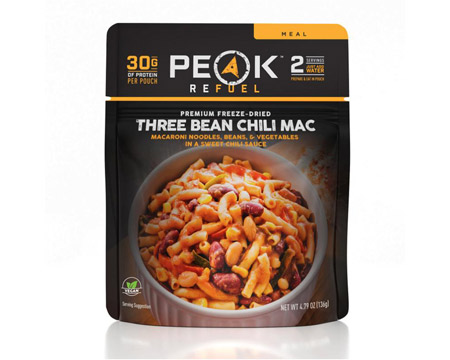 Peak Refuel® Three Bean Chili Mac Freeze Dried Meal - 2 Servings