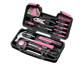 Apollo® 39-Piece General Tool Set - Pink