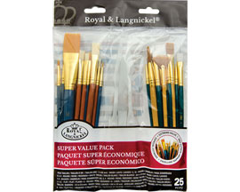 Royal & Langnickel 25 Piece Variety Value Brush Set
