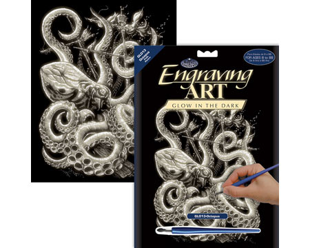 Royal & Langnickel Engraving Art™ Glow in the Dark Octopus